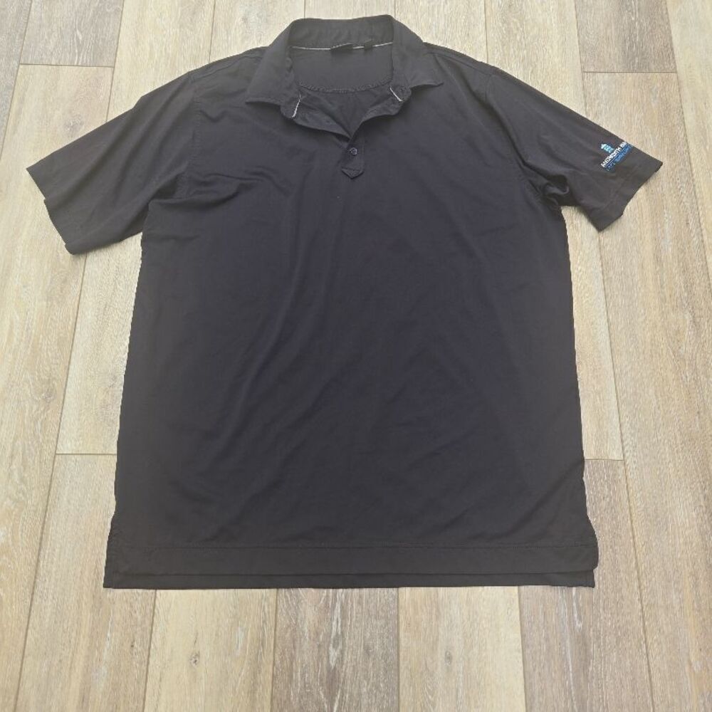 FJ FootJoy Meredith Bay Winnipesauke NH black golf polo shirt size xl men's